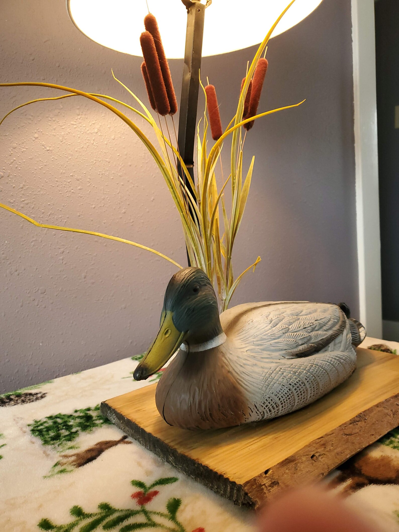 Handmade Mallard duck decoy lamp Etsy