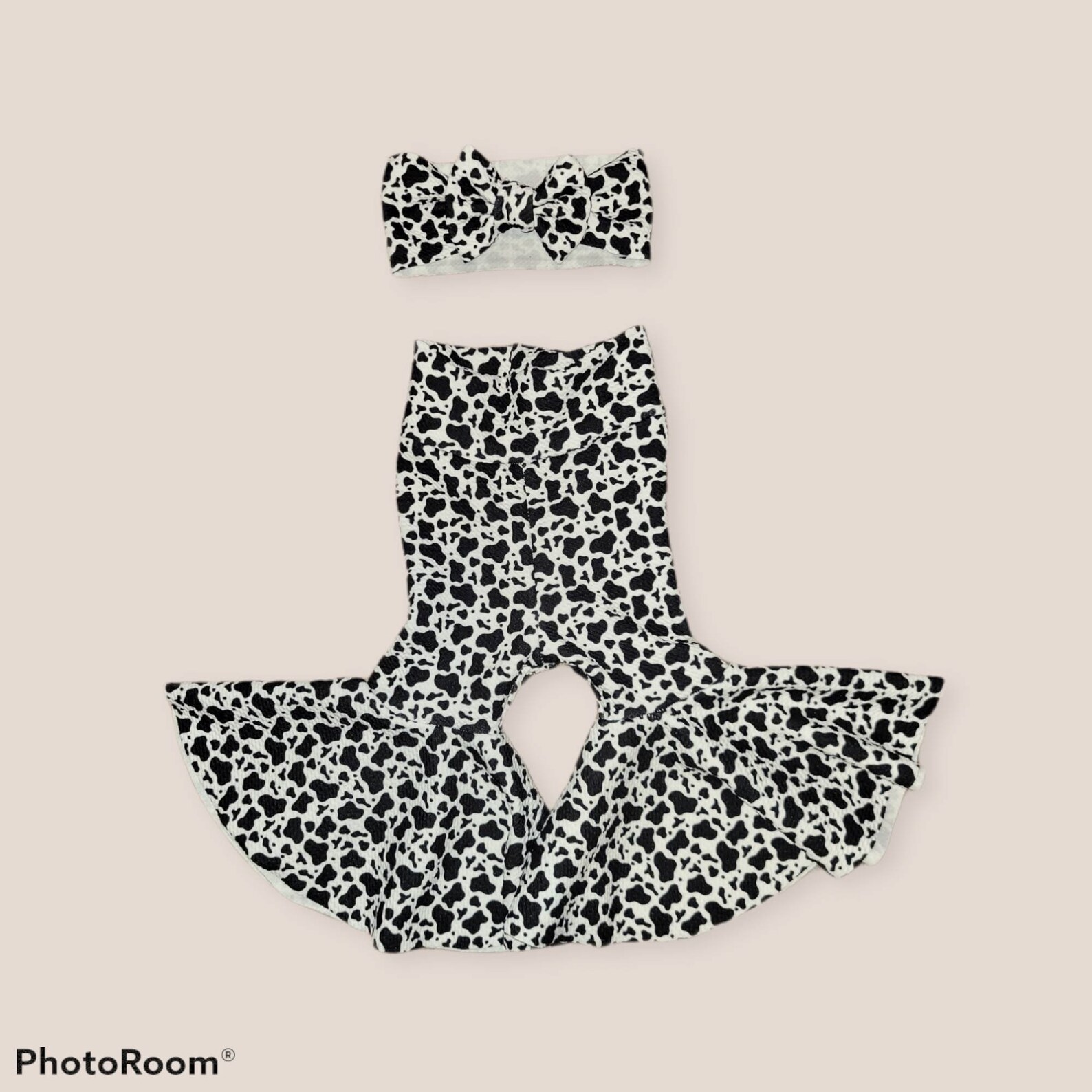cow print bell bottoms womens