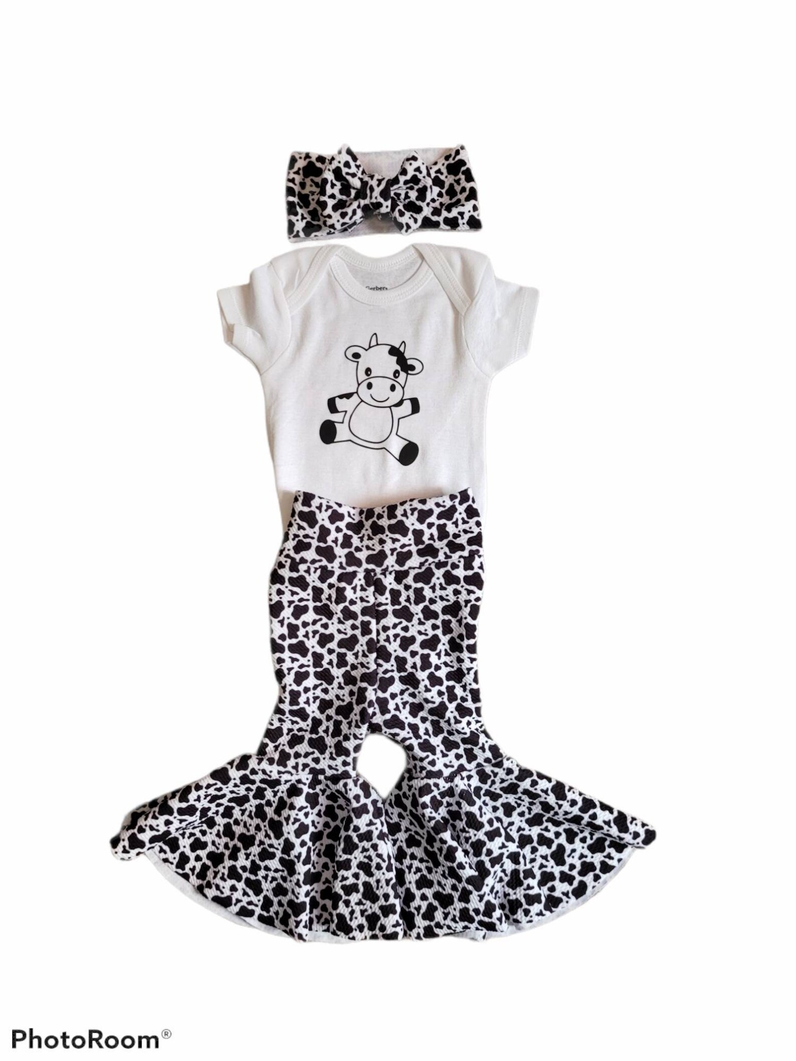 cow print bell bottoms womens