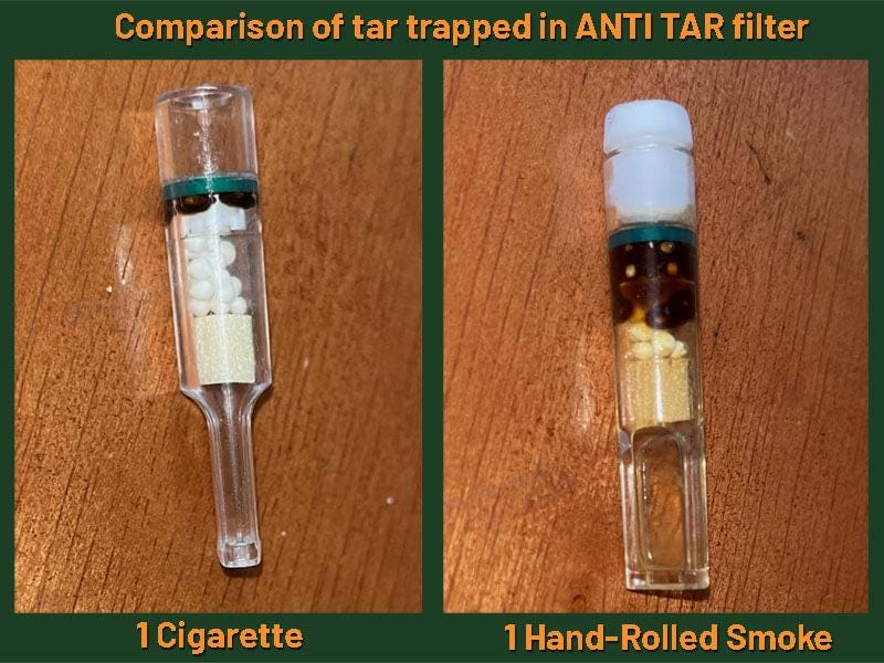 ANTI TAR Cigarette Filter Tips 50pk | 3-stage Tar Filter | Gift for Smoker  | Slim Converter Included