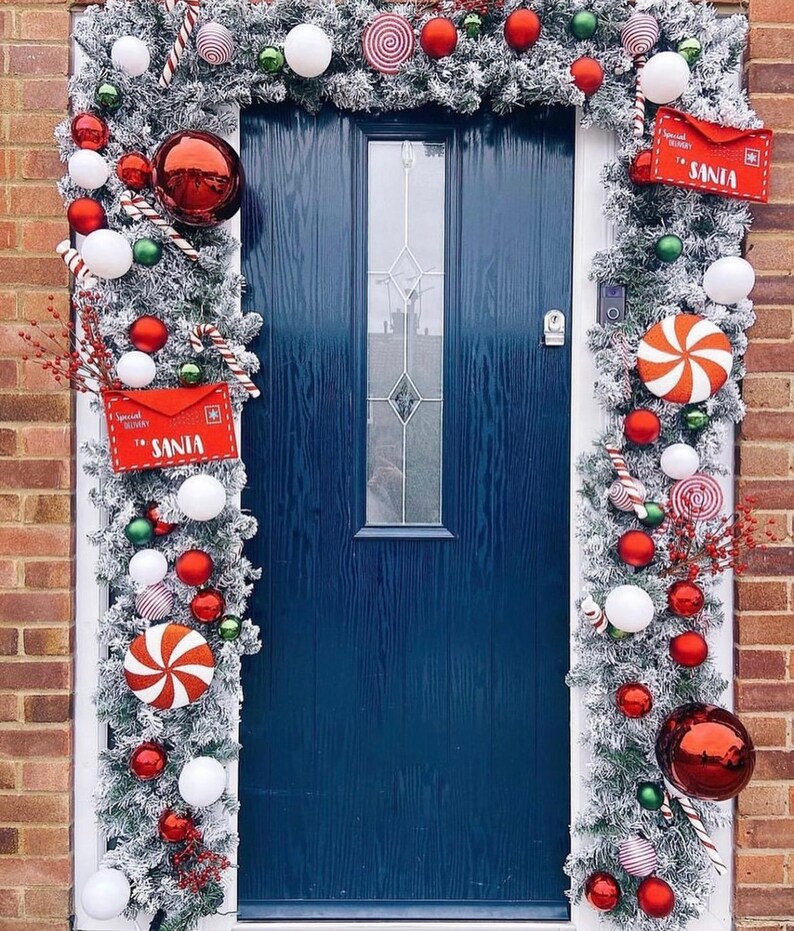 Christmas Door Arches Wreaths & Garlands Etsy UK