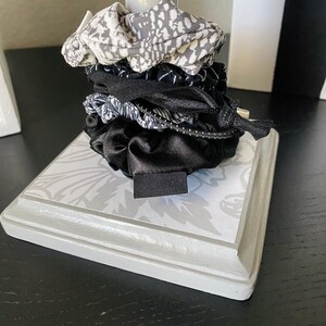 Wood Scrunchie Holder Handmade Hair Accessories Pony Tail Stand ...