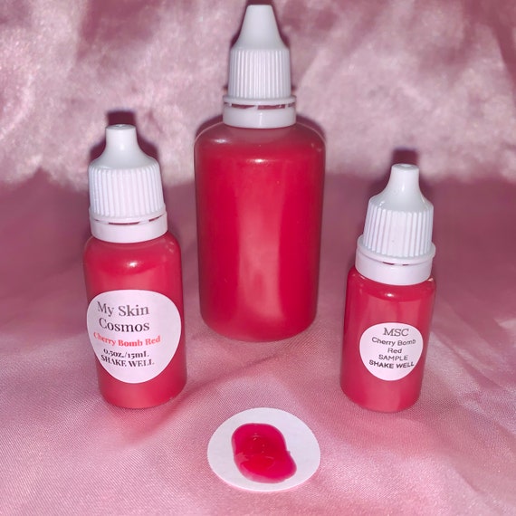 Cherry Bomb Red Liquid Lip Pigment True Red Lip Gloss Cosmetic Grade  Wholesale Available 