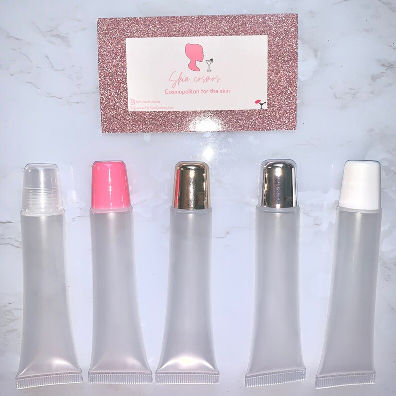 15mL Empty Lip Gloss Squeeze Tubes 5 COLORS White Clear Etsy