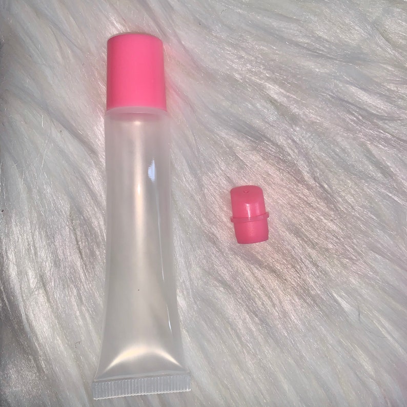 Empty Pink Top Pink Stopper 15mL Lip Gloss Squeeze Tubes Etsy