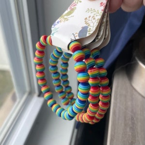 Rainbow Pride LGBTQIA+ Beaded Bracelets