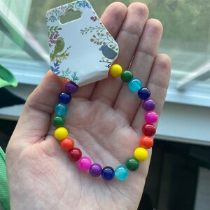 LGBTQIA+ Pride Rainbow Beaded Bracelet