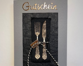 Cupón n.º 3 en 2 colores - Tarjeta de felicitación