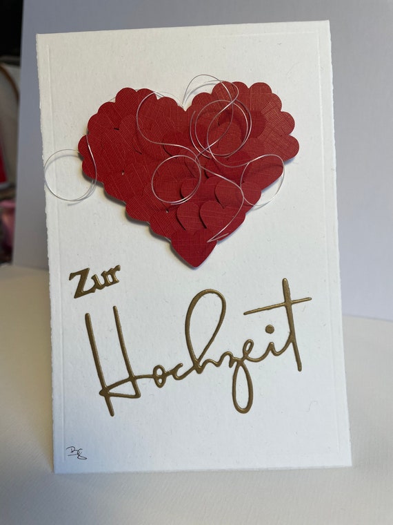 Grußkarte zur Hochzeit Etsy