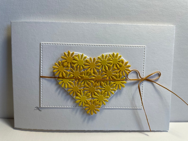 Greeting card with heart image 2