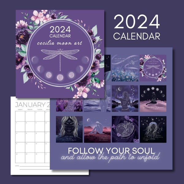 2024 Angel Calendar Etsy