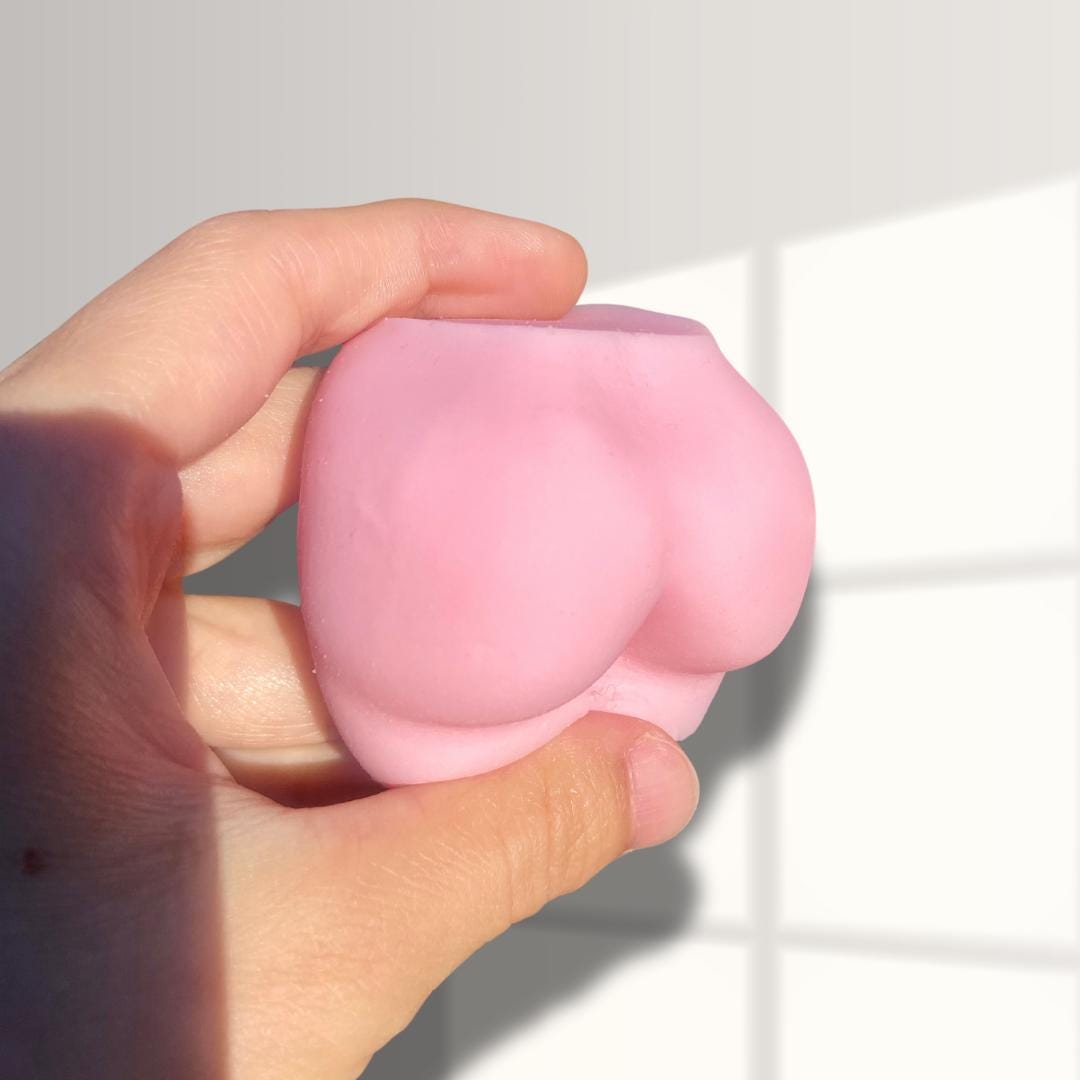 Booty Taba Squishy, Super Soft Silicone Stress Ball Butt, Adult Toy for Sensory Play and Anxiety Relief, Scented or Unscented