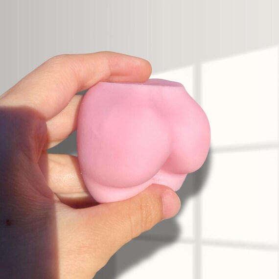 Booty Taba Squishy, Super Soft Silicone Stress Ball Butt, Adult Novelty Toy, Scented or Unscented