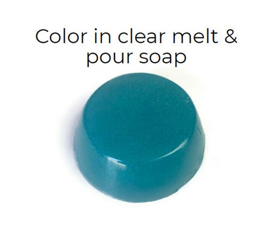 Teal Me a Secret Mica Powder for Soap Making, Cosmetics, Nail
