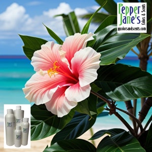Hawaiian Hibiscus Fragrance Oil for Candles, Soap, Incense, Lotion, Diffusers, Slime, Scrubs, Perfumes, Body Butters, and more