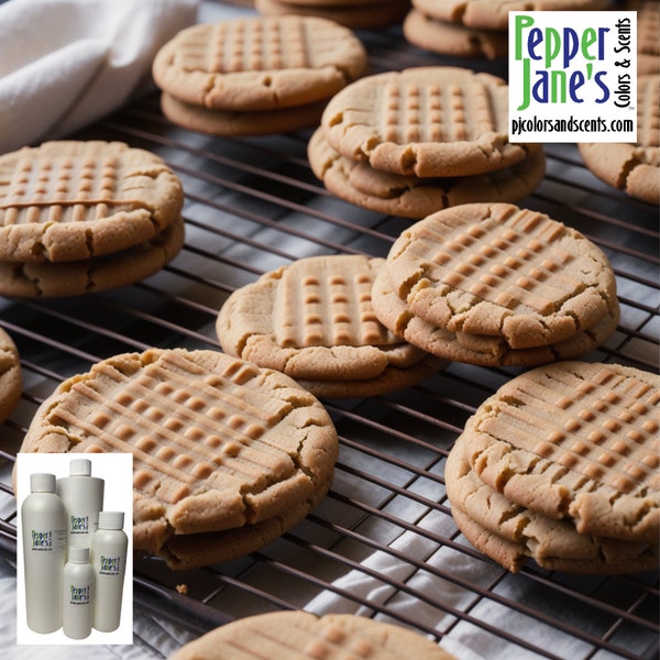 Peanut Butter Cookies Scent Fragrance Oil for Candles, Soap, Incense, Lotion, Diffusers, Slime, Scrubs, Perfumes, Body Butters