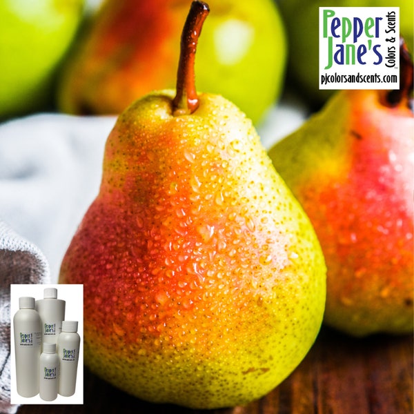 Fresh Pear Fragrance Oil for Candles, Soap, Incense, Lotion, Diffusers, Slime, Scrubs, Perfumes, Body Butters, and more