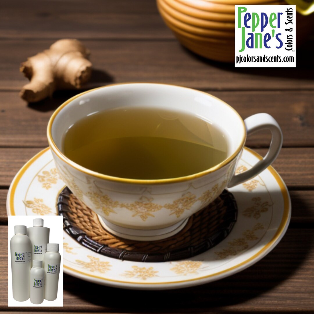 White Tea & Ginger Fragrance Oil for Candles, Soap, Incense, Lotion, Diffusers, Slime, Scrubs