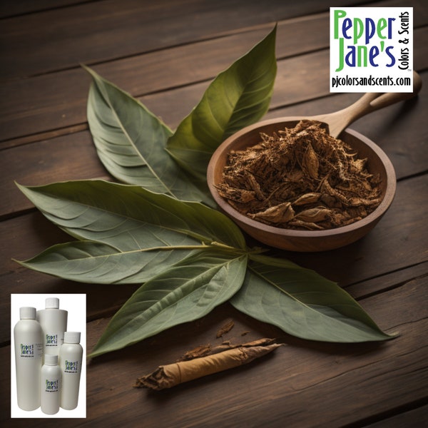 Tobacco and Bay Leaf Fragrance Oil for Candles, Soap, Incense, Lotion, Diffusers, Slime, Scrubs, Perfumes, Body Butters, and more