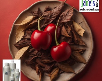 Black Cherry Tobacco Fragrance Oil for Candles, Soap, Incense, Lotion, Diffusers, Slime, Scrubs, Perfumes, Body Butters, and more