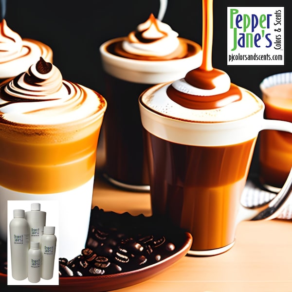Coffee Caramel Cream Fragrance Oil for Candles, Soap, Incense, Lotion, Diffusers, Slime, Scrubs, Perfumes, Body Butters, and more