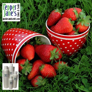 Fresh Strawberry Scent Fragrance Oil for Candles, Soap, Incense, Lotion, Diffusers, Slime, Scrubs, Perfumes, Body Butters, and more