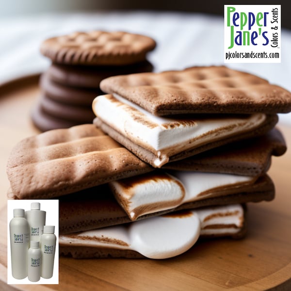 S'mores Fragrance Oil for Candles, Soap, Incense, Lotion, Diffusers, Slime, Scrubs, Perfumes, Body Butters, and more