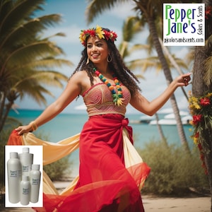 Hula Dancer Fragrance Oil for Candles, Soap, Incense, Lotion, Diffusers, Slime, Scrubs, Perfumes, Body Butters, and more