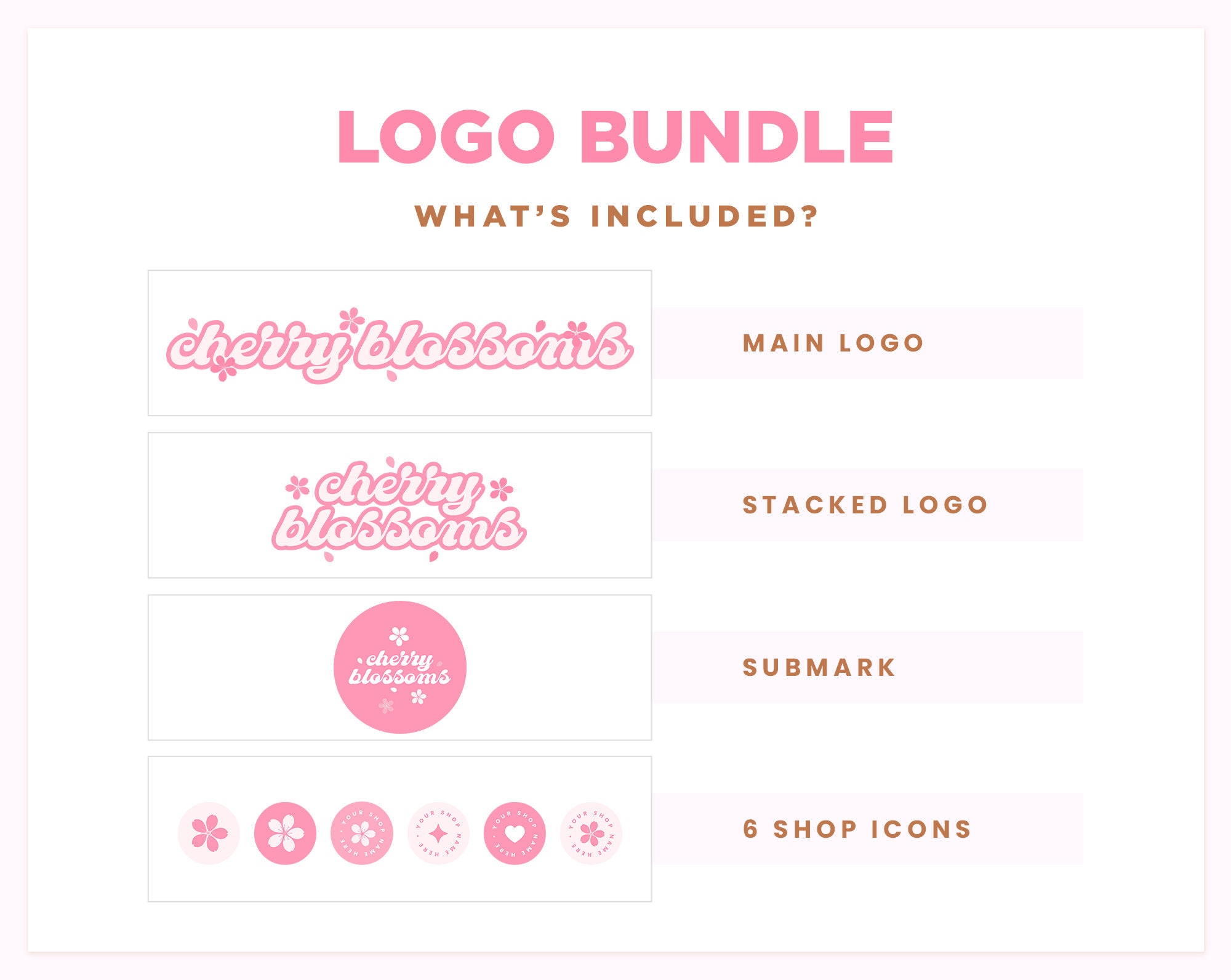 customize 10,646+ pink logo templates online - canva... Editable Logo in Canva Cherry Blossoms Pink Color Aesthetic Logo Design ...