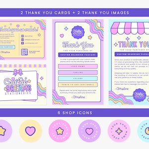 Etsy Shop Banner Templates, Purple Pink Blue Bright Colors Editable ...
