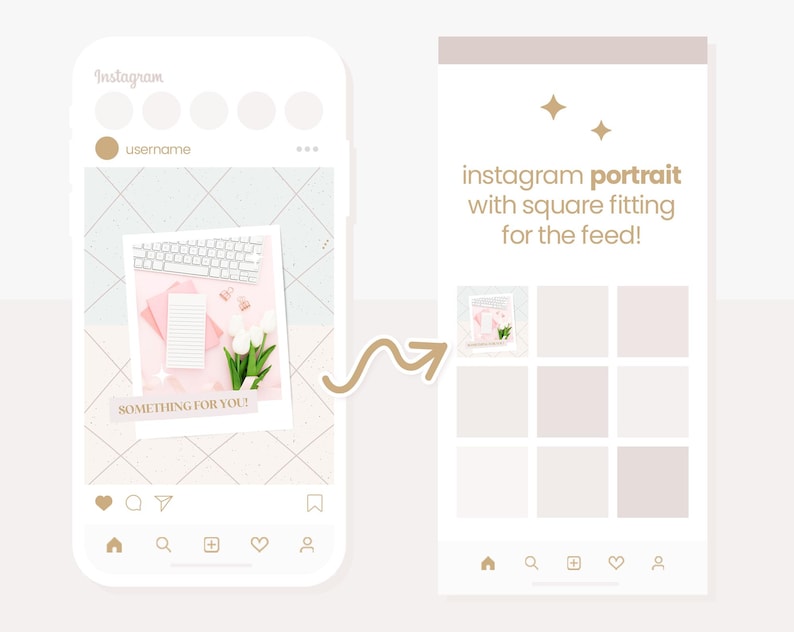 Puede incluir: Una publicaci&oacute;n de Instagram est&eacute;tica en rosa y blanco con una foto de un teclado, un cuaderno y tulipanes rosas. El texto "SOMETHING FOR YOU!" est&aacute; en una pancarta blanca. La publicaci&oacute;n se muestra en la pantalla de un tel&eacute;fono con la aplicaci&oacute;n Instagram abierta.