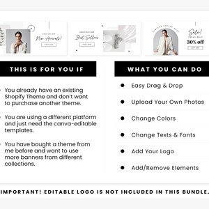 Peut inclure: Mod&egrave;le de conception graphique pour le marketing sur les m&eacute;dias sociaux. Le mod&egrave;le pr&eacute;sente un fond blanc avec du texte noir et une photo en noir et blanc d'une femme. Le texte comprend "Nouveaut&eacute;s!" et "Soldes! 30% de r&eacute;duction".