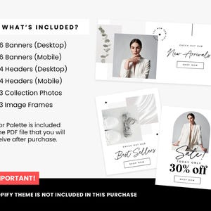 Peut inclure: Un collage d'images pr&eacute;sentant diff&eacute;rents mod&egrave;les de m&eacute;dias sociaux pour une boutique en ligne. Les mod&egrave;les comportent des textes tels que "Nouveaut&eacute;s !" et "Soldes ! Aujourd'hui seulement 30 % de r&eacute;duction".