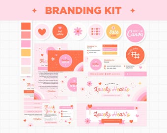Lovely Hearts Branding Kit – Canva Editable Templates (Digital Items) - LLH