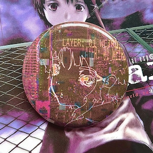 Lain Iwakura 1.7 in Button
