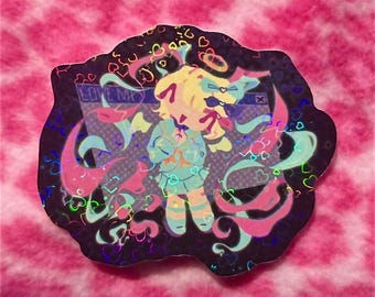 Holographic 3in KANGEL Needy Streamer Overload sticker