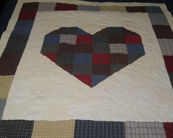 patchwork mourning recycled clothing quilt sympathy gift custom gift for mom quilts handmade personalized Memory quilt grief