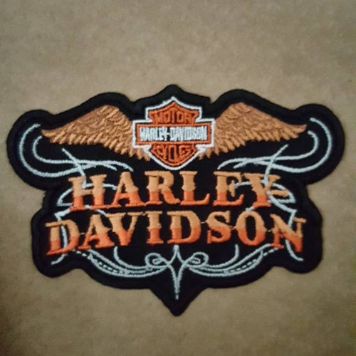 pink harley davidson patch