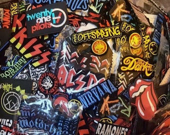 20 Rock and band iron on sew on patches  mixed brand new joblot