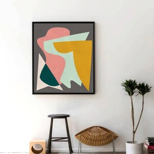 Pattern art Pop Art Geometric abstract painting large painting for living room vector pattern art modern art contemporary style painting