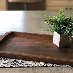 Wooden Walnut Charcuterie Cheese Board, Farmhouse Platter, Serving Platter, Decorative Tray