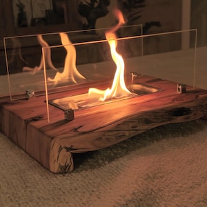 Grote massief houten tafelhaard (watervaluiteinden)