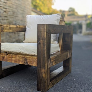 Solid Wood Garden Chair/Lounger