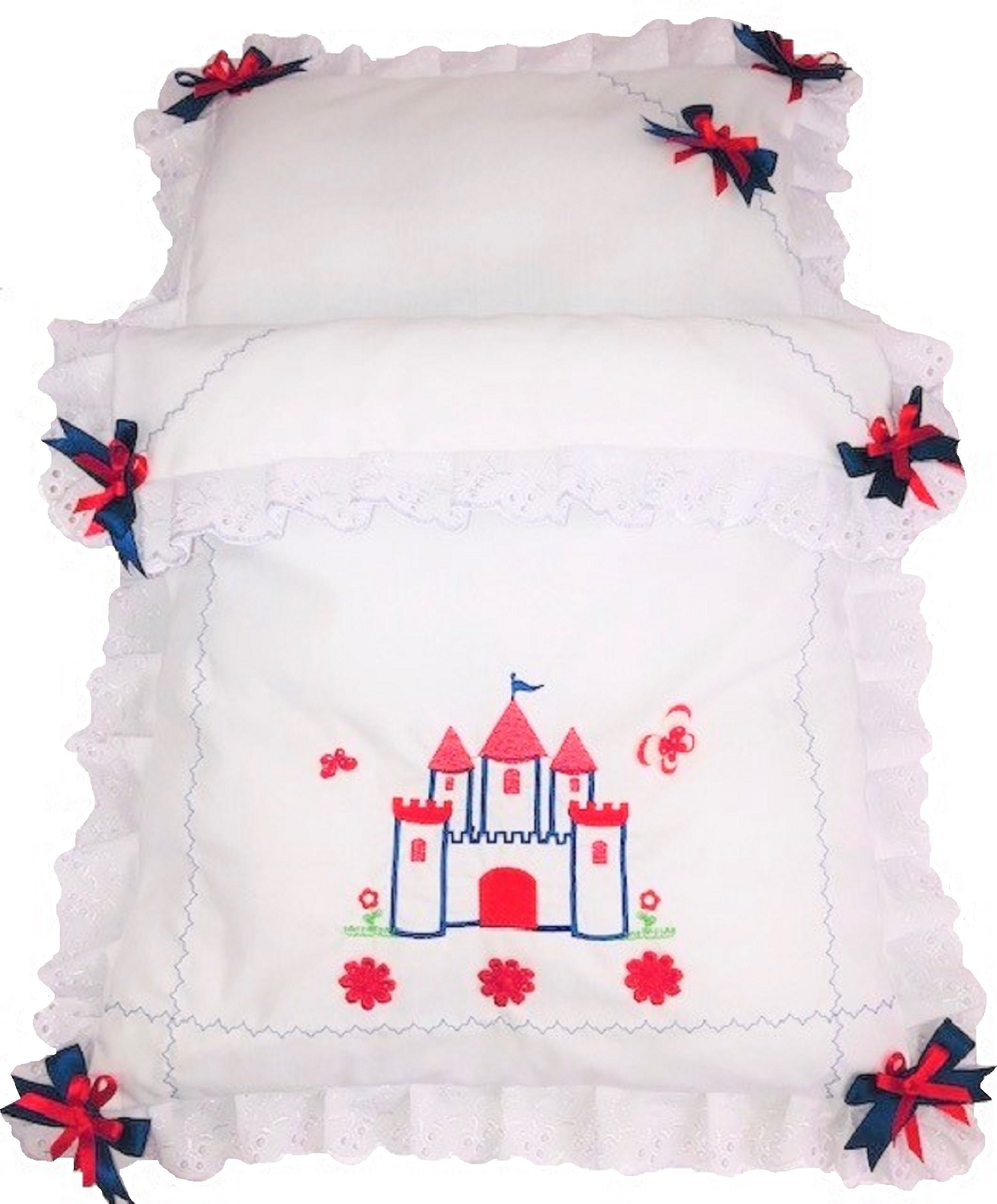 Doll's Pram Quilt & Pillow set will fit silver cross pram Etsy