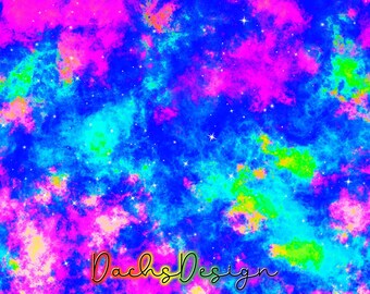 Neon Galaxy Seamless Pattern, fabric design, galaxy fabric pattern, seamless galaxy pattern, kid fabric galaxy pattern, galaxy fabric design