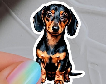 Dachshund Waterproof Vinyl Stickers: Stickers for Sausage Dog Lovers