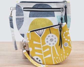 Brooke Wristlet Pouch | PDF Sewing Pattern + Video Tutorial | Beginner Zipped Clutch Bag | 2 Sizes