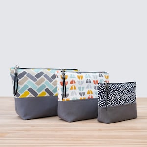 Cecily Zipper Pouch | Sewing Pattern PDF + Video Tutorial | Beginner Cosmetic & Makeup Bag | 3 Sizes