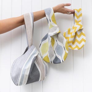 Miki Japanese Knot Bag | Sewing Pattern PDF + Video Tutorial | Beginner Project Bag  | 3 Sizes