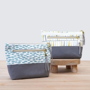 Ayla Zipper Pouch | PDF Sewing Pattern  + Video Tutorial | Beginner Cosmetic & Toiletry Bag | 2 Sizes